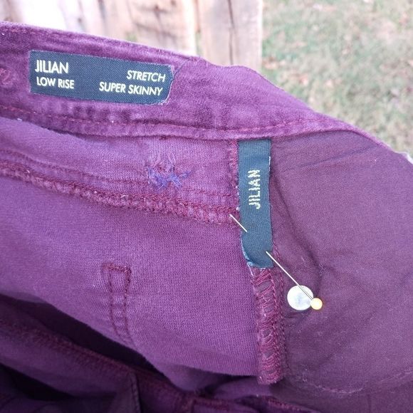 Buffalo David Bitton stretch skinny Jilian Ombre lowrise purple fade women's W28 - Picture 13 of 16